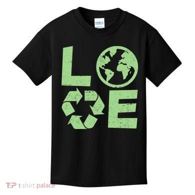 LOVE Recycle Earth Day Kids T-Shirt