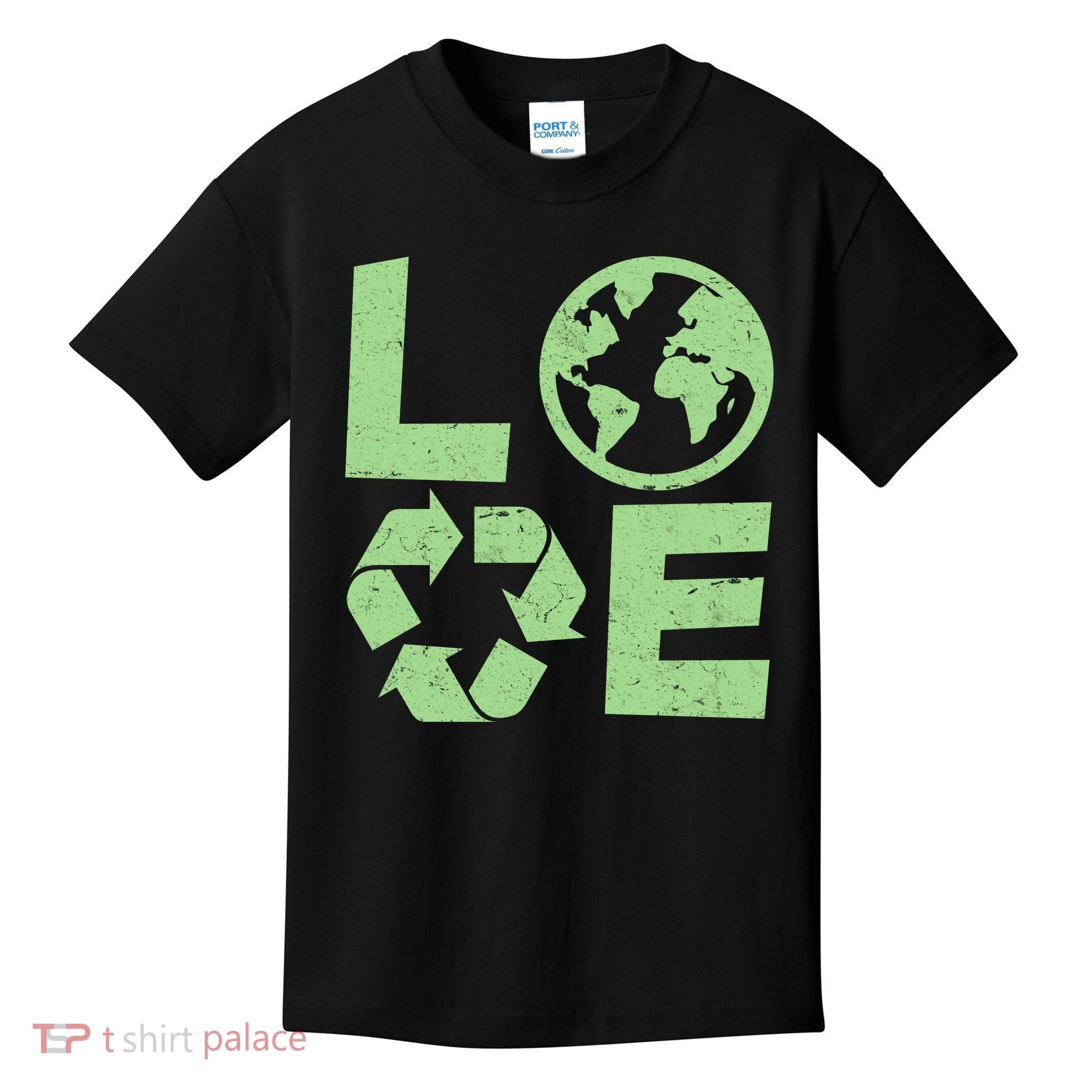 LOVE Recycle Earth Day Kids T-Shirt