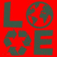 LOVE Recycle Earth Day Santa Hat thumb 1