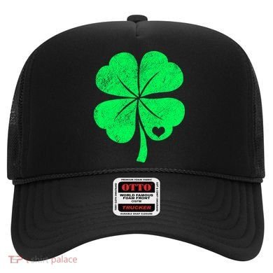 Love Shamrock Vintage Distressed Irish Clover Hat