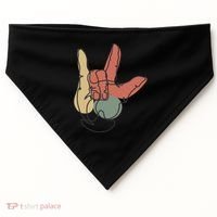Love Sign Language USA-Made Doggie Bandana thumb 0