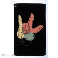 Love Sign Language Golf Towel thumb 0