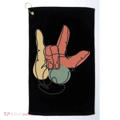 Love Sign Language Golf Towel