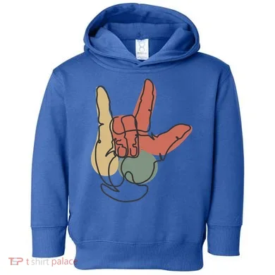 Love Sign Language Toddler Hoodie