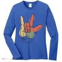Love Sign Language Women's Long Sleeve Shirt thumb 0
