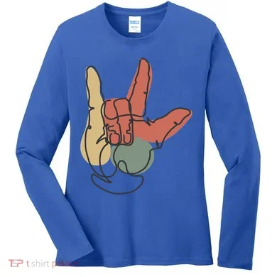 Love Sign Language Women's Long Sleeve Shirt