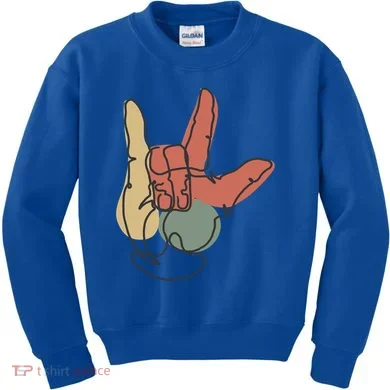 Love Sign Language Kids Sweatshirt