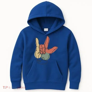 Love Sign Language Kids Hoodie