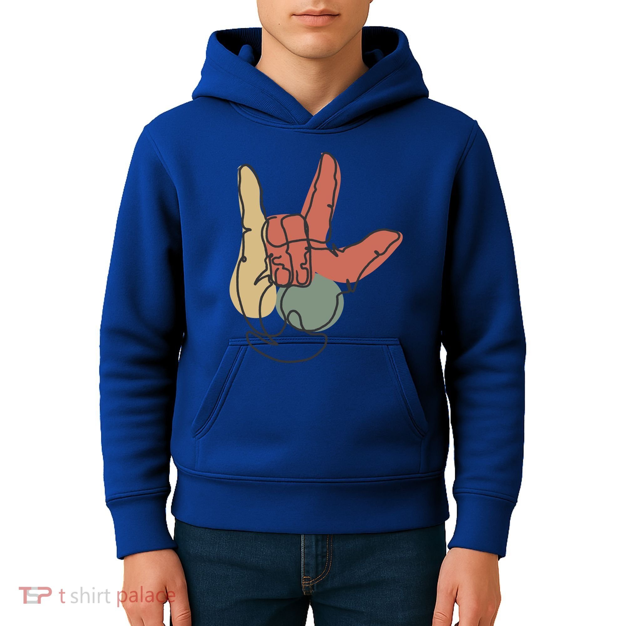 Love Sign Language Kids Hoodie