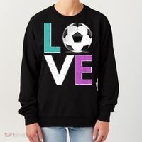 LOVE Soccer Sports Fan Women's Sweatshirt thumb 0