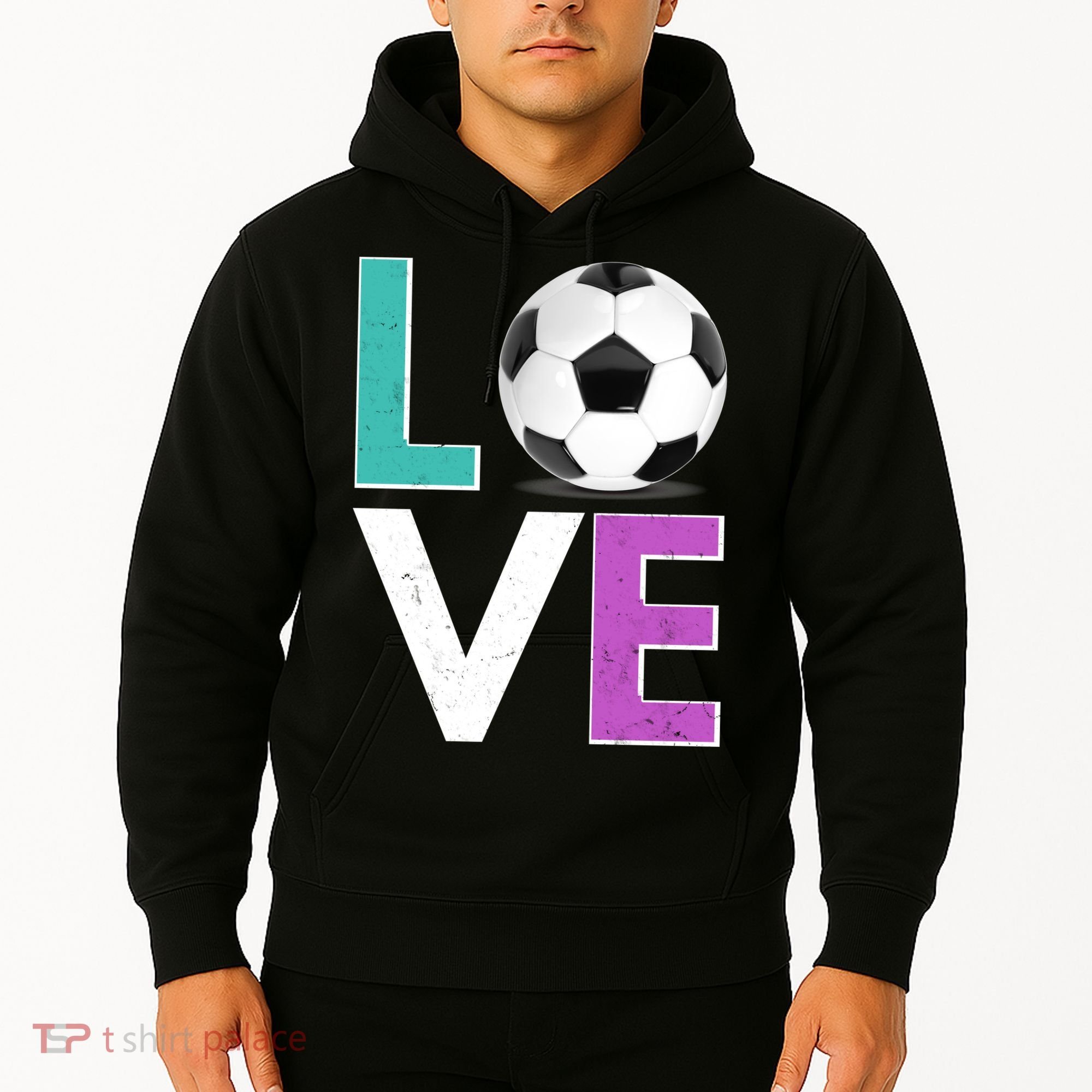 LOVE Soccer Sports Fan Hoodie