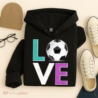 LOVE Soccer Sports Fan Hoodie thumb 4
