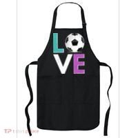 LOVE Soccer Sports Fan Apron thumb 0