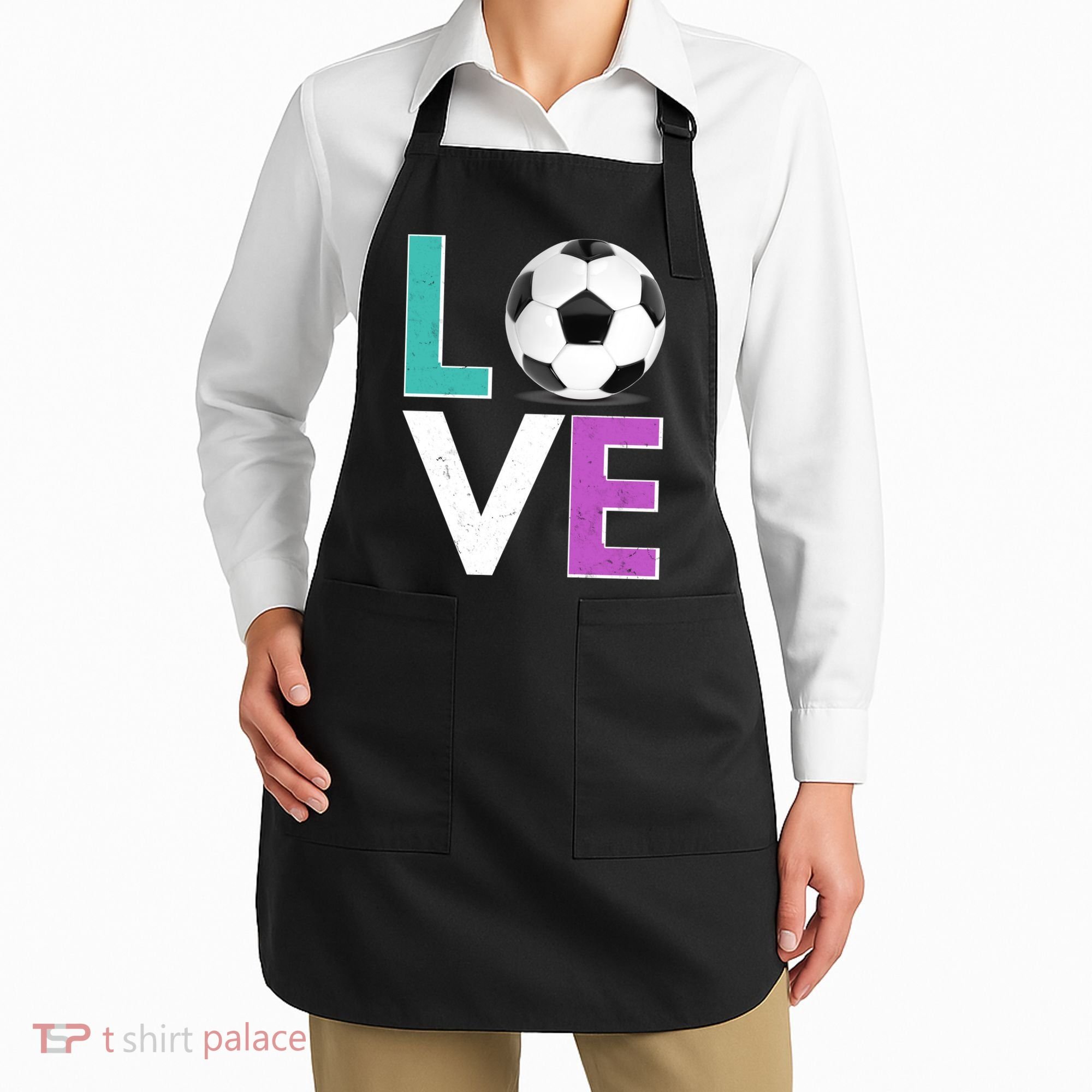 LOVE Soccer Sports Fan Apron