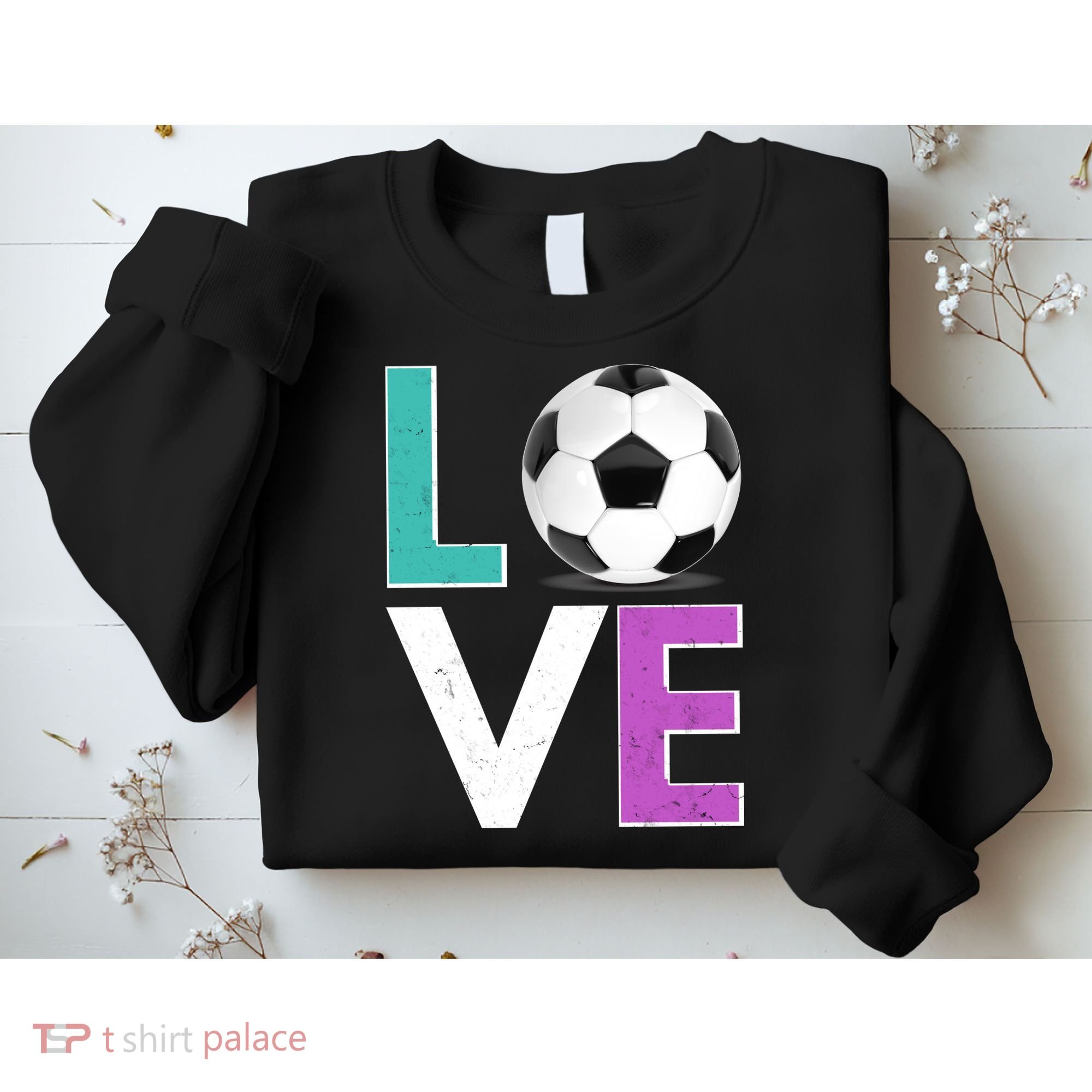 LOVE Soccer Sports Fan Sweatshirt
