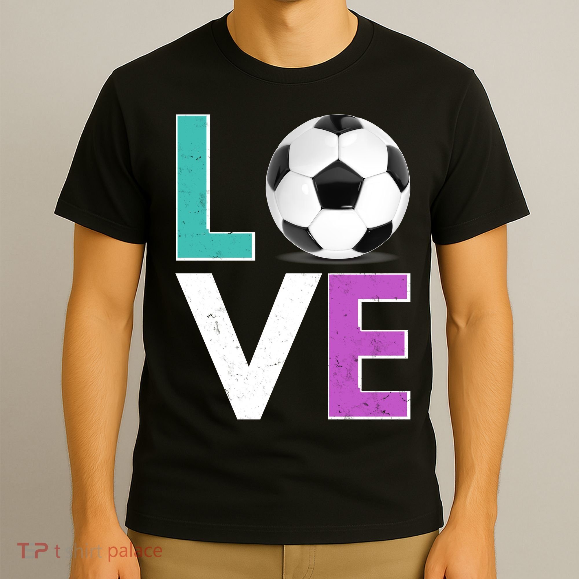 LOVE Soccer Sports Fan T-Shirt