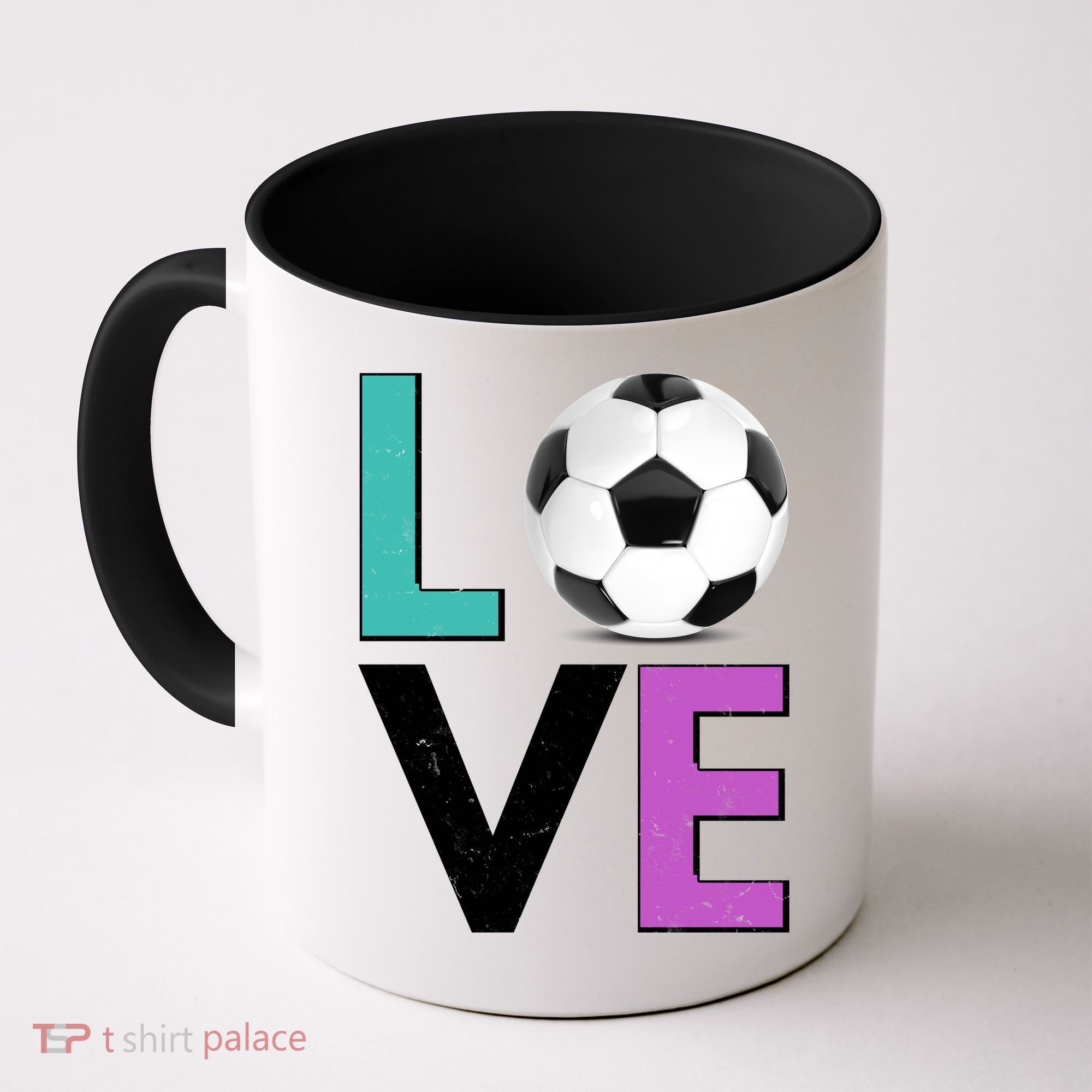 LOVE Soccer Sports Fan Coffee Mug