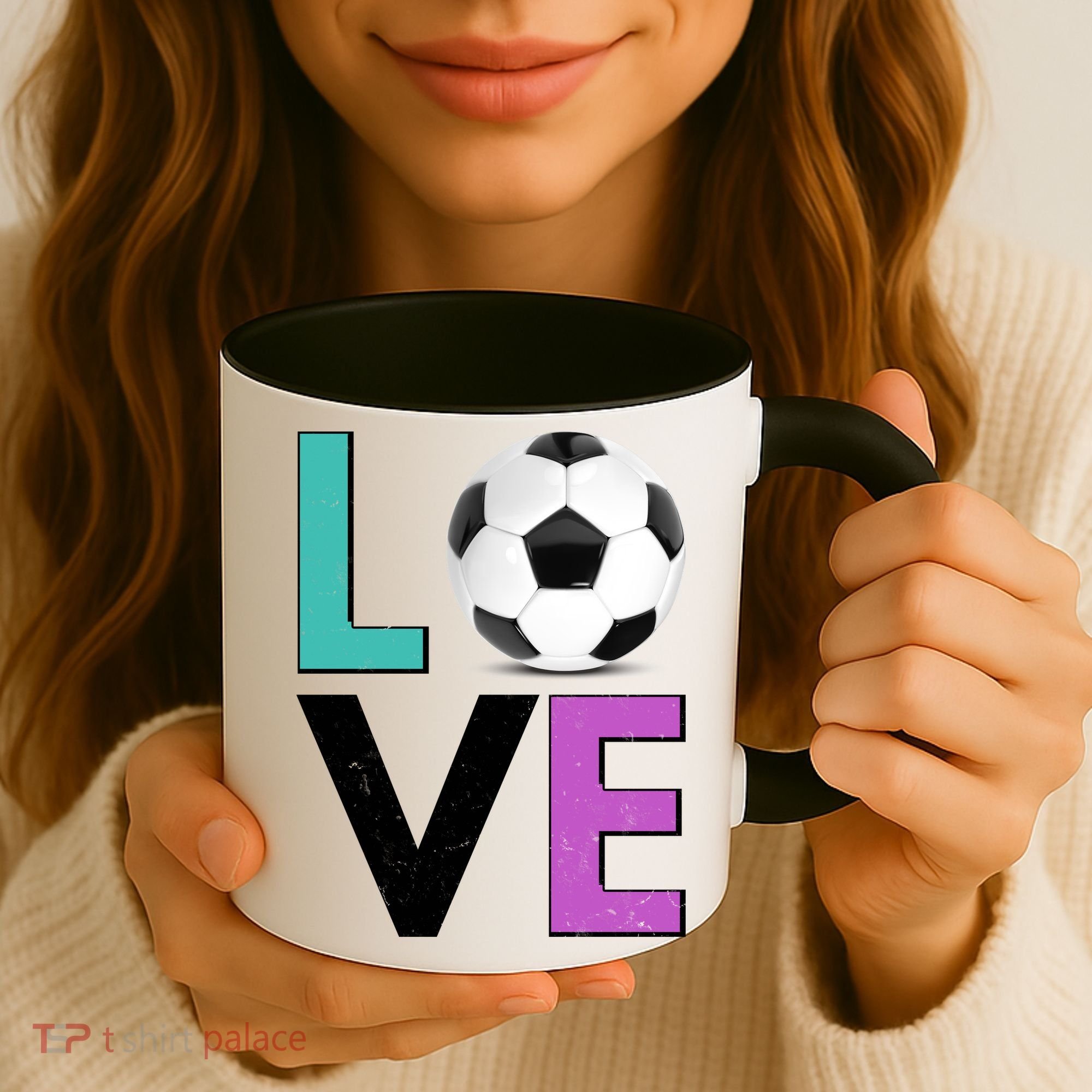 LOVE Soccer Sports Fan Coffee Mug