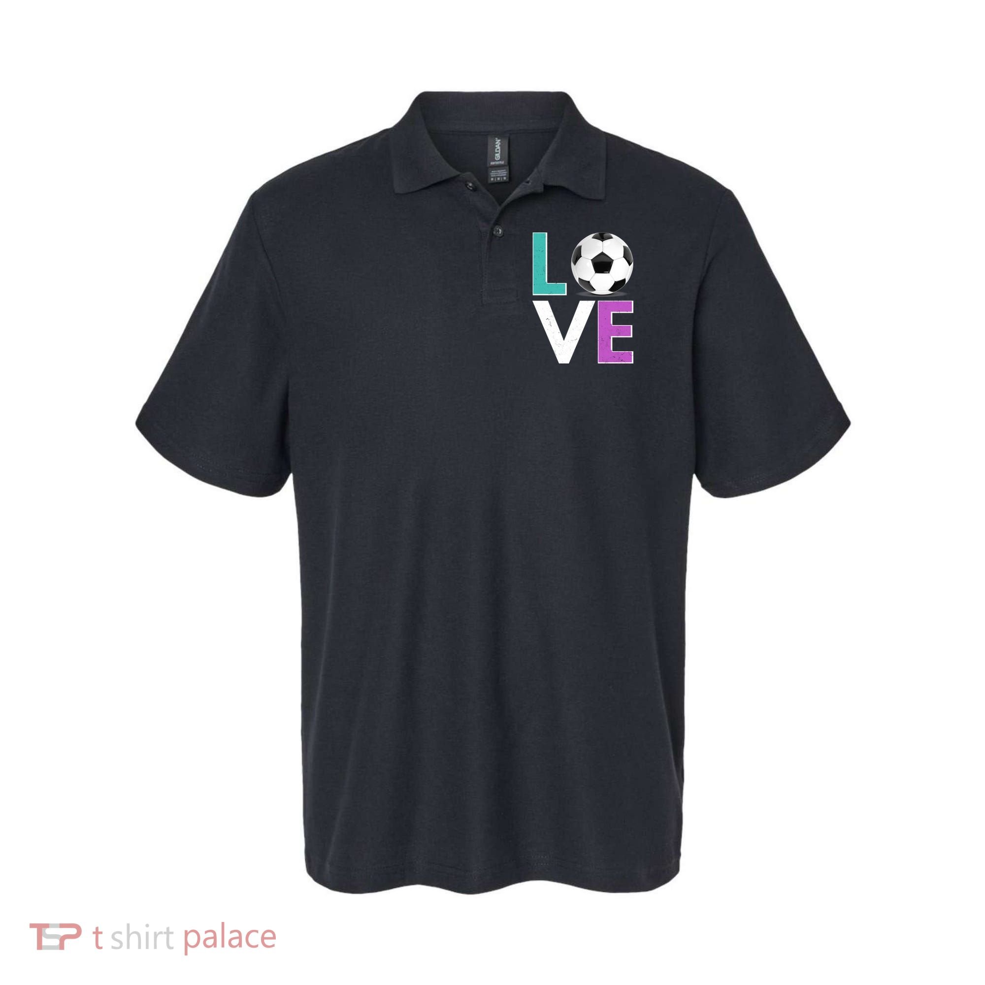 LOVE Soccer Sports Fan Polo