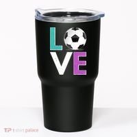 LOVE Soccer Sports Fan Tumbler thumb 0
