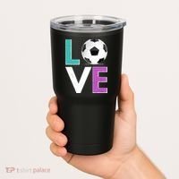 LOVE Soccer Sports Fan Tumbler thumb 2