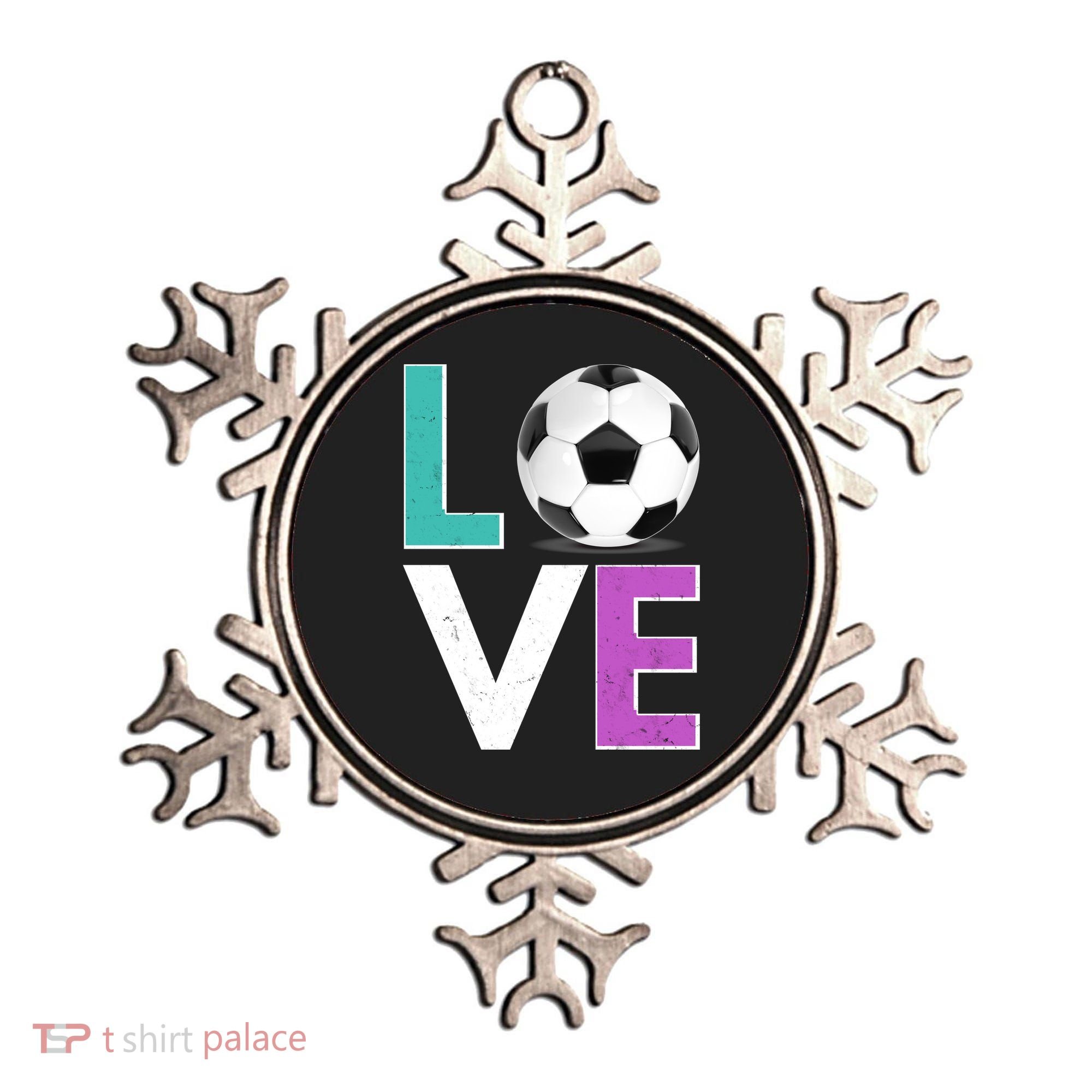 LOVE Soccer Sports Fan Ornament