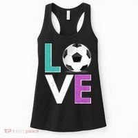 LOVE Soccer Sports Fan Women's Tank Top thumb 0