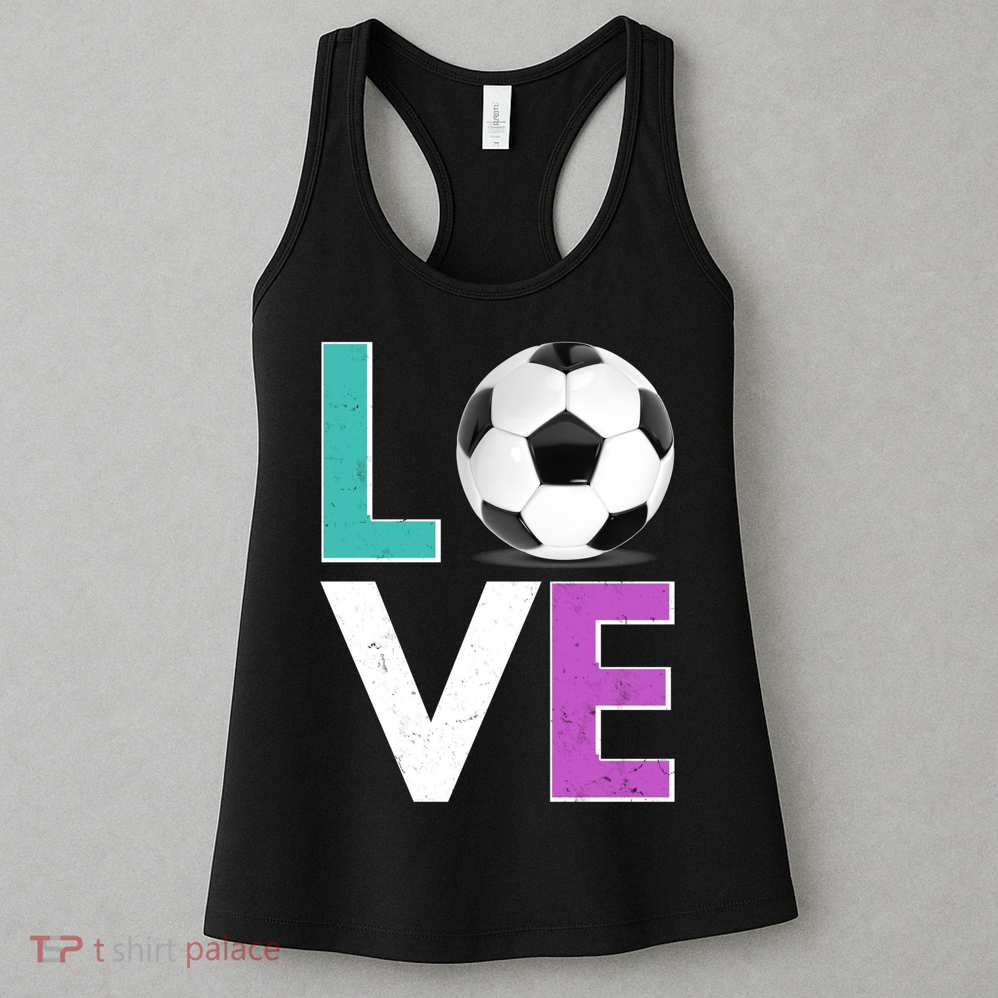 LOVE Soccer Sports Fan Women's Tank Top