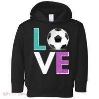 LOVE Soccer Sports Fan Toddler Hoodie thumb 0