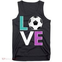 LOVE Soccer Sports Fan Tank Top thumb 0