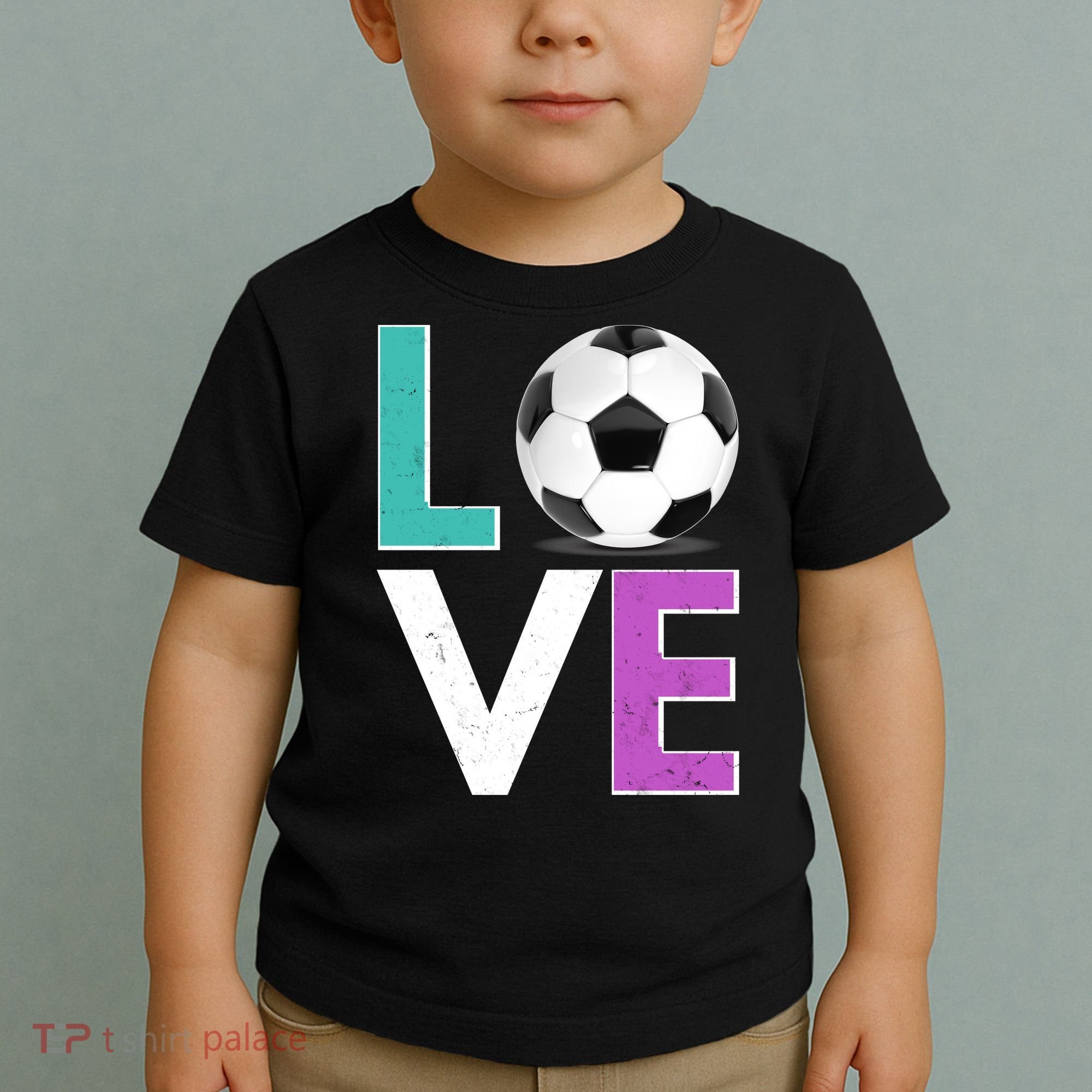 LOVE Soccer Sports Fan Toddler T-Shirt