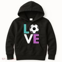 LOVE Soccer Sports Fan Kids Hoodie thumb 0