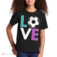 LOVE Soccer Sports Fan Kids T-Shirt thumb 2