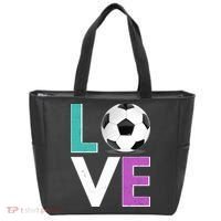 LOVE Soccer Sports Fan Tote Bag thumb 0