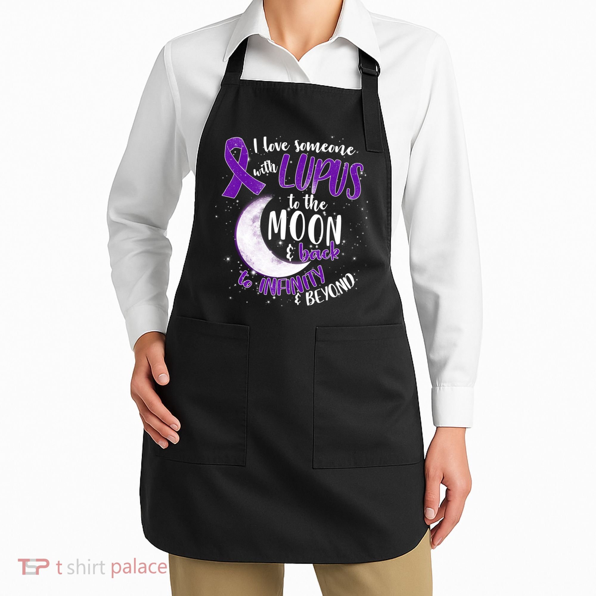 Love Someone With Lupus To The Moon And Back Apron
