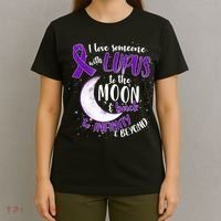 Love Someone With Lupus To The Moon And Back T-Shirt thumb 4