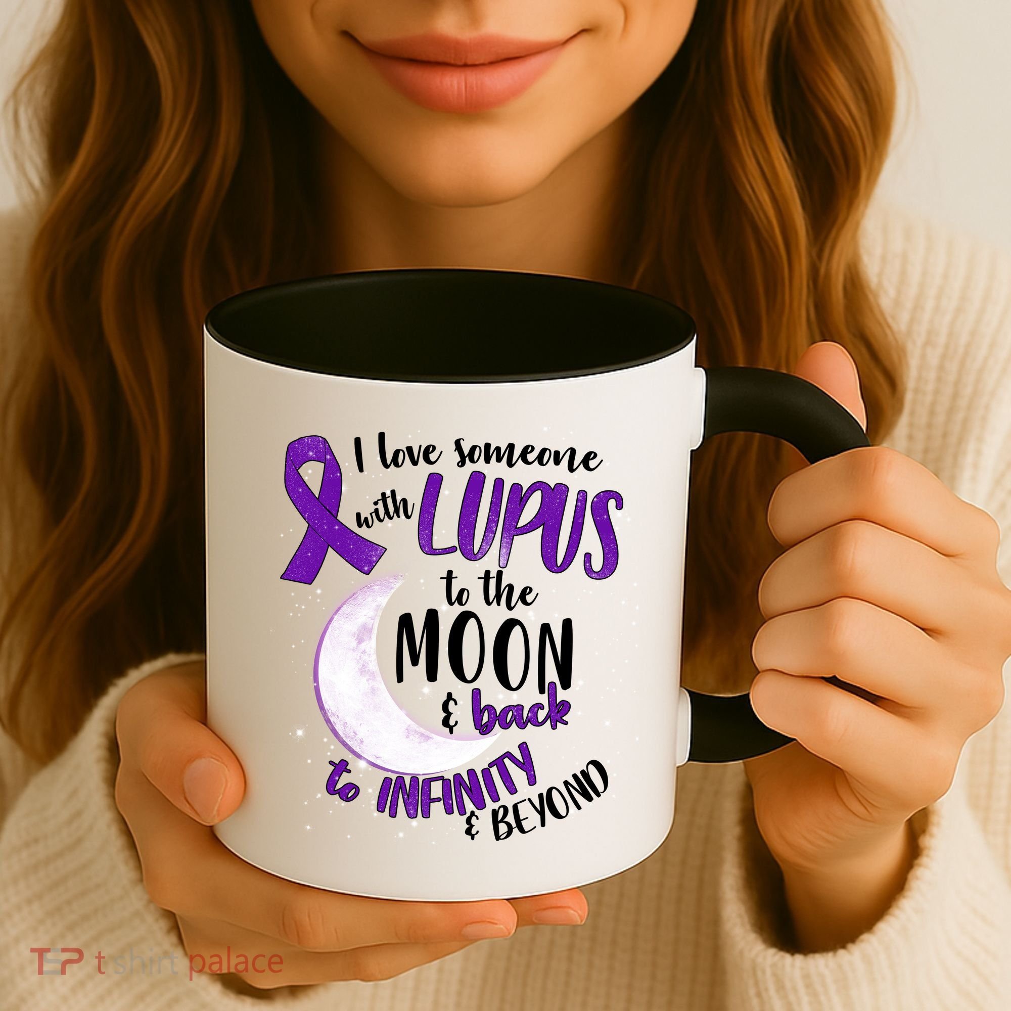 Love Someone With Lupus To The Moon And Back Coffee Mug