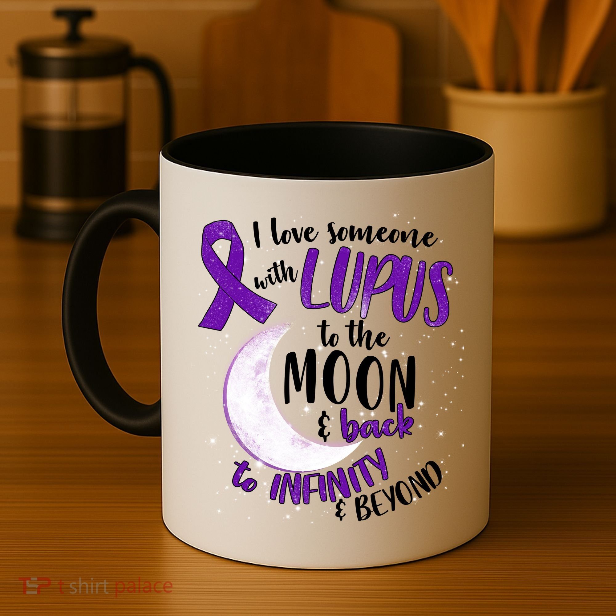 Love Someone With Lupus To The Moon And Back Coffee Mug