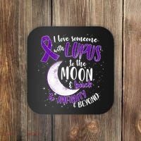 Love Someone With Lupus To The Moon And Back Coaster thumb 0