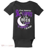 Love Someone With Lupus To The Moon And Back Baby Bodysuit thumb 0