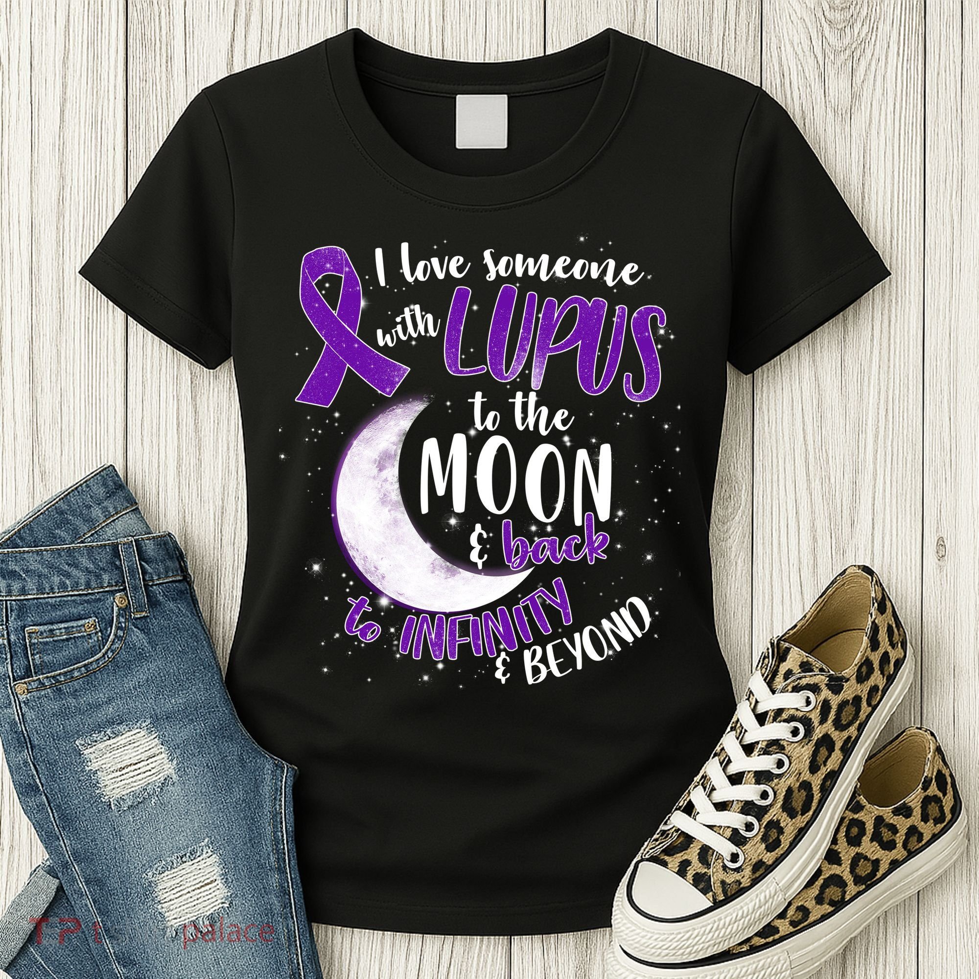 Love Someone With Lupus To The Moon And Back Women's T-Shirt
