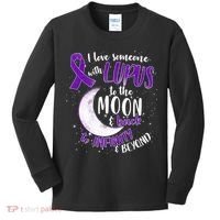 Love Someone With Lupus To The Moon And Back Kids Long Sleeve Shirt thumb 0