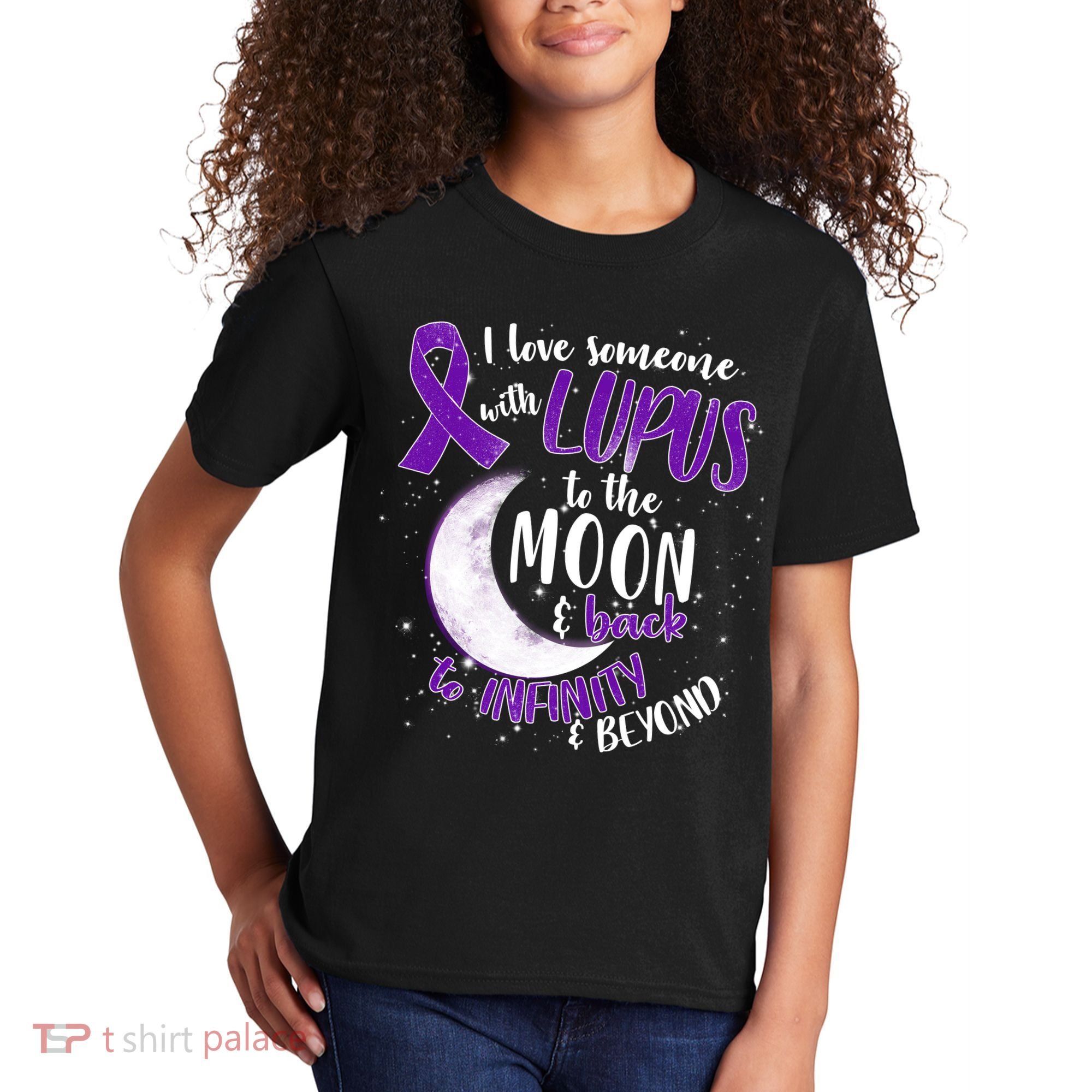 Love Someone With Lupus To The Moon And Back Kids T-Shirt