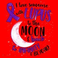 Love Someone With Lupus To The Moon And Back Santa Hat thumb 1