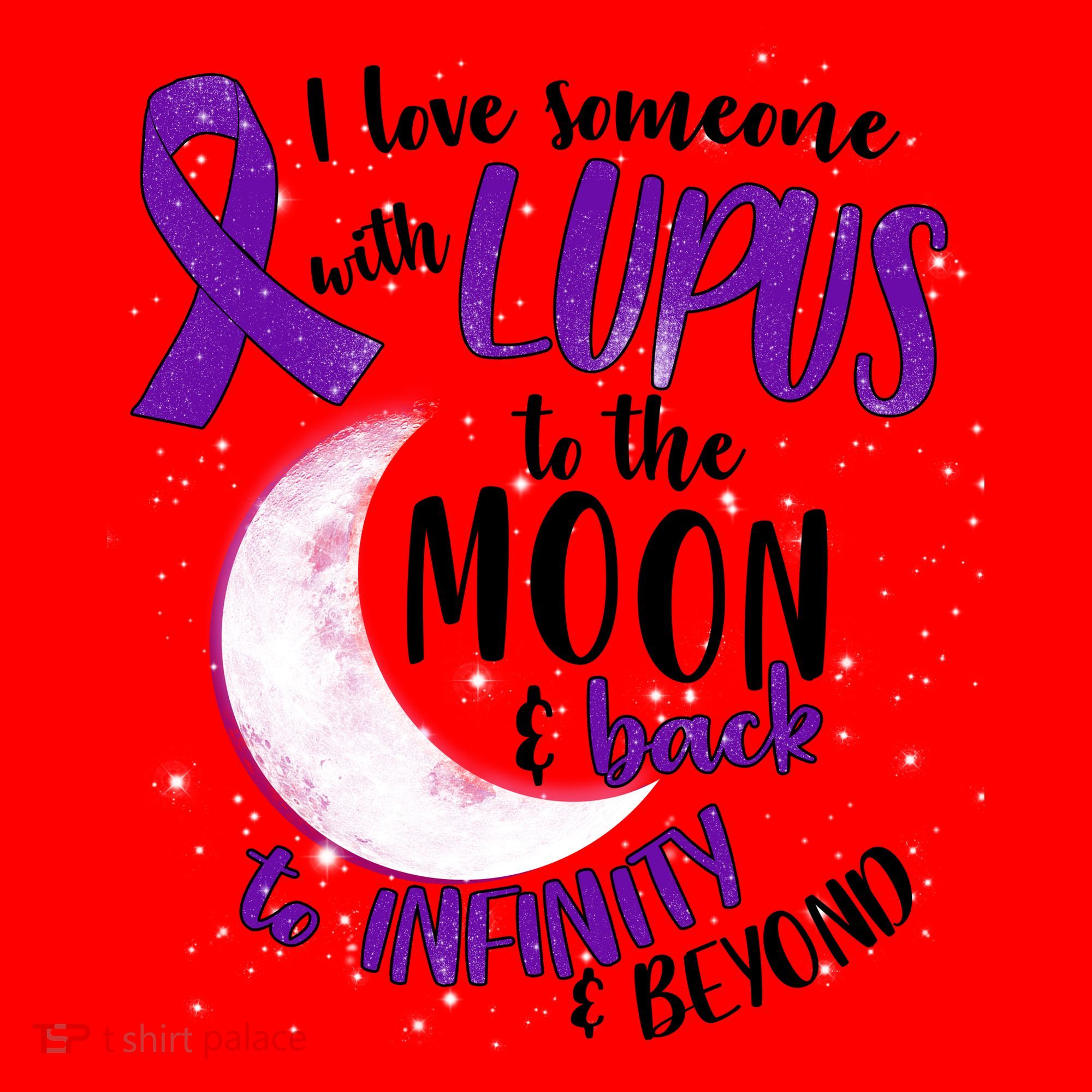 Love Someone With Lupus To The Moon And Back Santa Hat