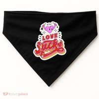 Love Sucks Funny Valentine's Day USA-Made Doggie Bandana thumb 0