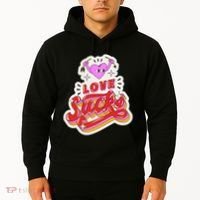 Love Sucks Funny Valentine's Day Hoodie thumb 2