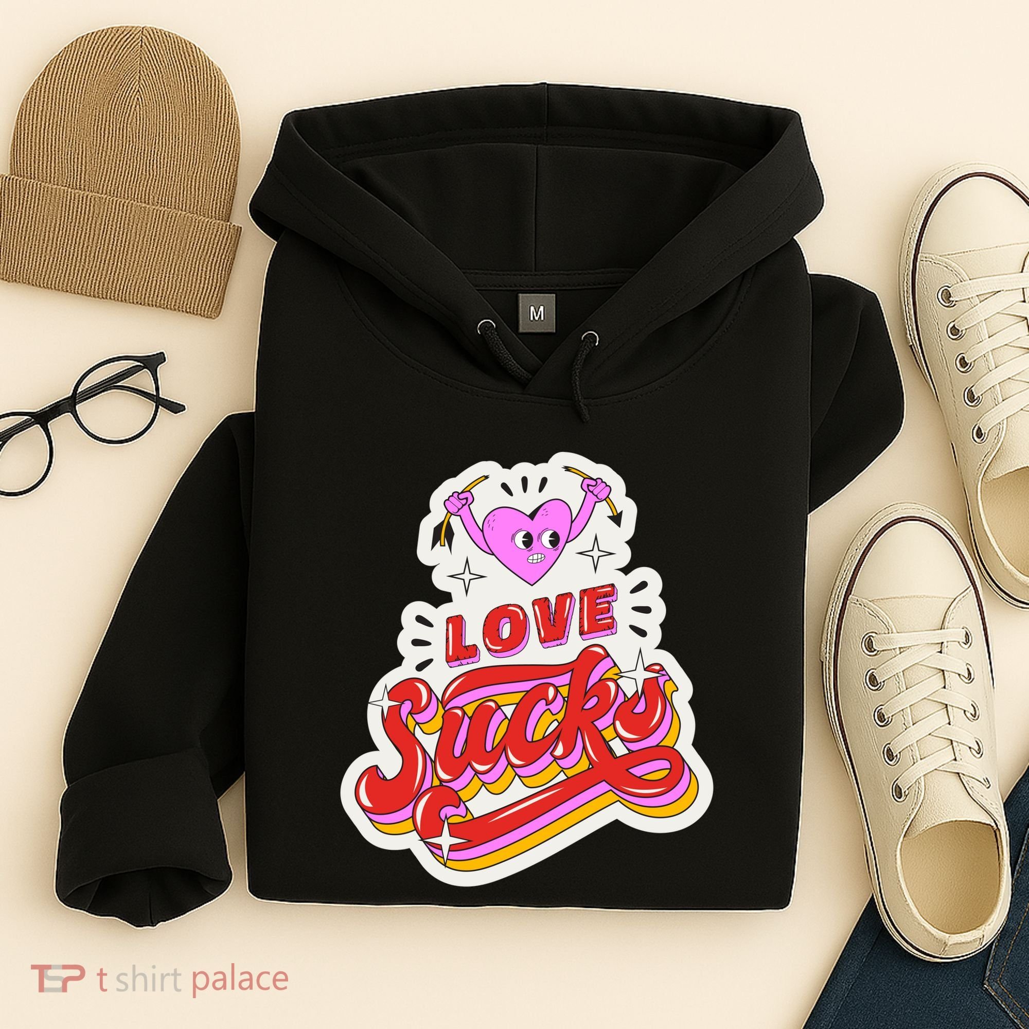 Love Sucks Funny Valentine's Day Hoodie