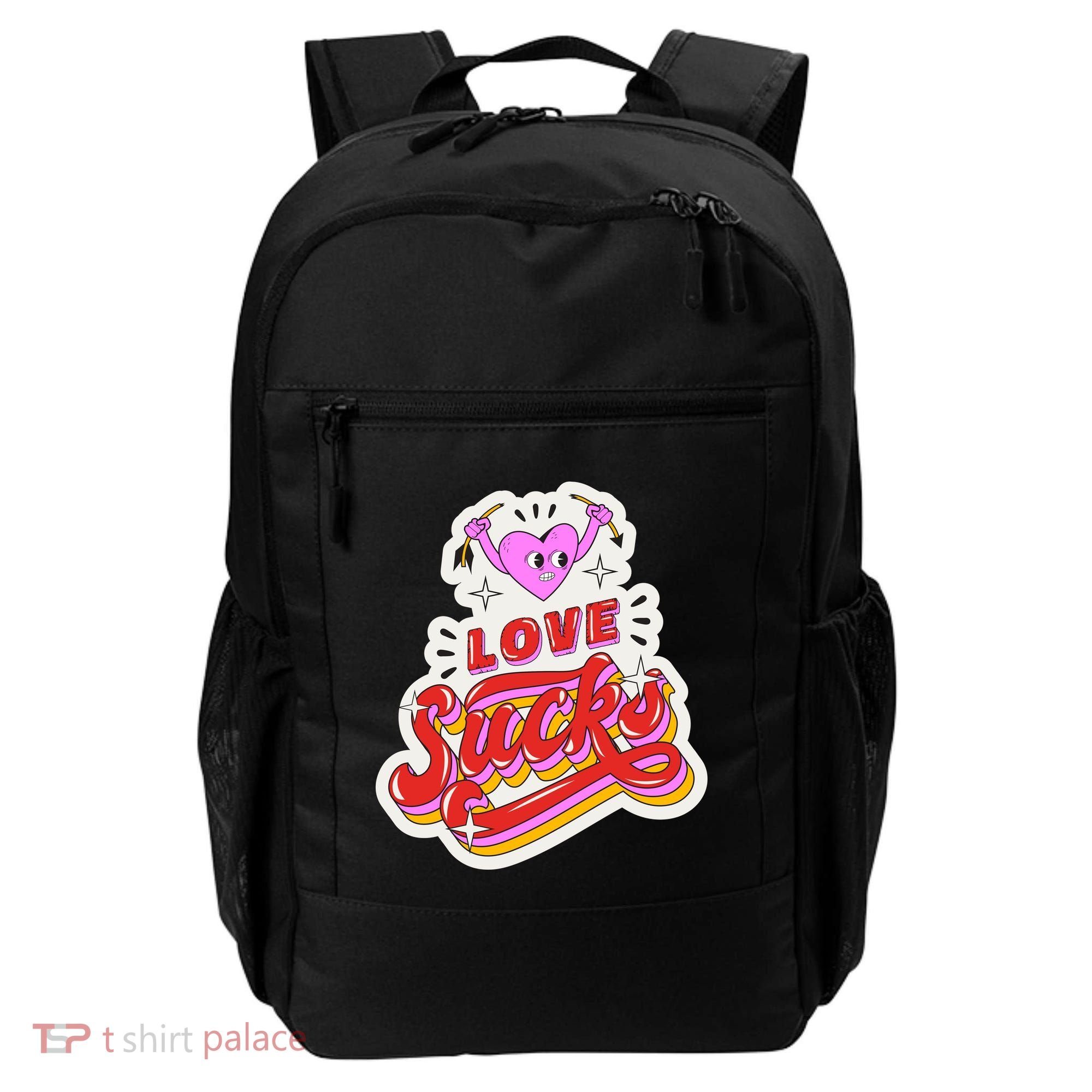 Love Sucks Funny Valentine's Day Backpack