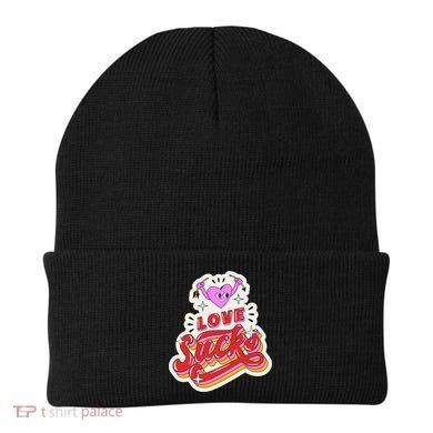 Love Sucks Funny Valentine's Day Beanie
